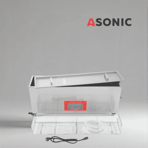 ASONIC IND-300XL ултразвукова вана за тежки условия с издръжлива конструкция за промишлени и лабораторни почистващи задачи.