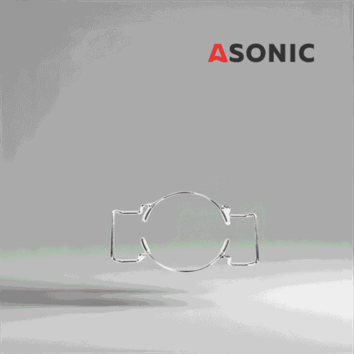 ASONIC лабораторен държач за чаши 0,8 л, малък аксесоар от неръждаема стомана за прецизни ултразвукови почистващи приложения.