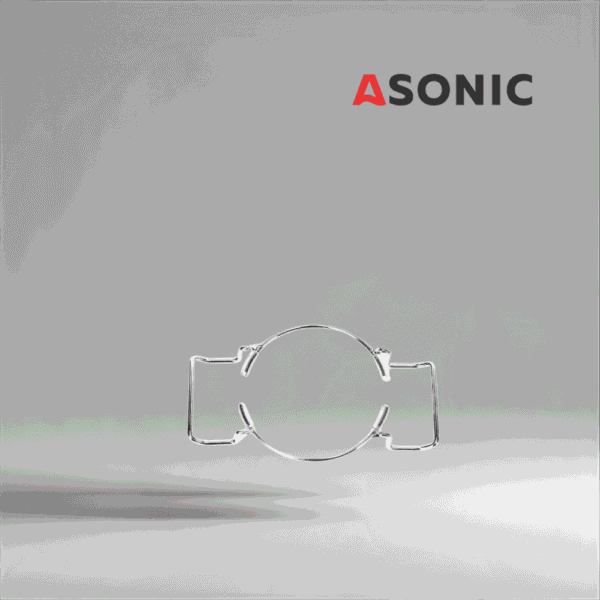 ASONIC-BEAKER-08L ASONIC лабораторен държач за чаши 0,8 л, малък аксесоар от неръждаема стомана за прецизни ултразвукови почистващи приложения.