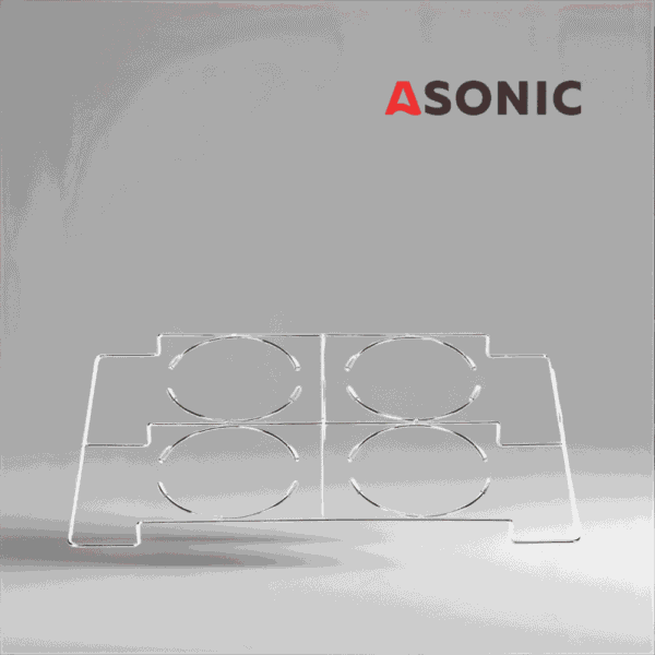 ASONIC-BEAKER-10L ASONIC лабораторен държач за чаши 10L, издръжлив аксесоар от неръждаема стомана за сигурно позициониране на големи чаши в ултразвукови почистващи устройства.