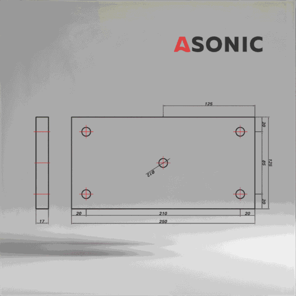 ASONIC HEATER-1000W-5screws-2 ASONIC HEATER-1000W-5screws-2 външен нагревател за резервоар на ултразвуково почистващо устройство