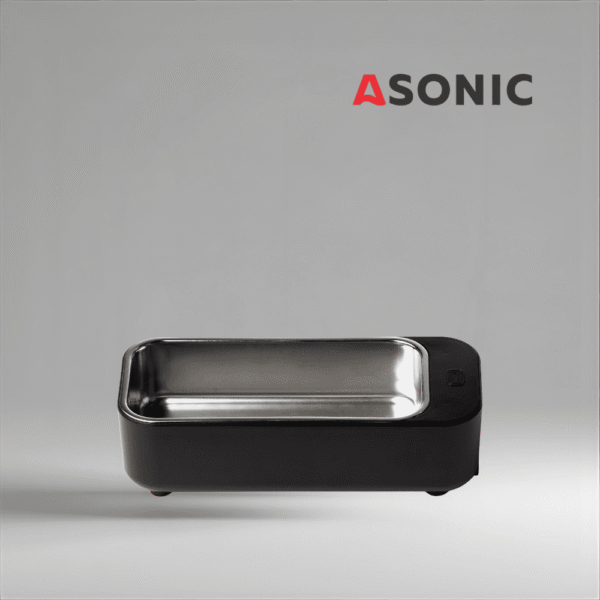 ASONIC HOME-450black компактна ултразвукова вана, ефективен уред за почистване на бижута, очила и часовници.