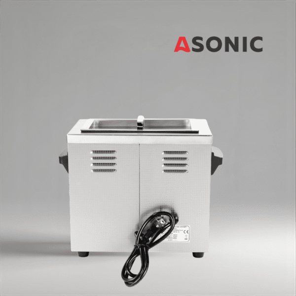 ASONIC IND-40 ултразвукова почистваща машина, компактно професионално устройство за прецизно почистване на инструменти, уреди и малки части.