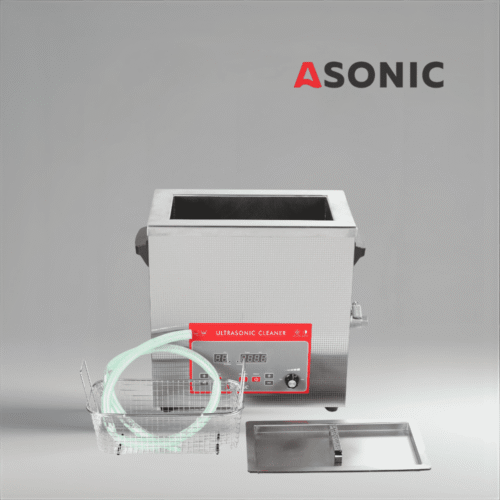 ASONIC IND-80 компактен ултразвуков почистващ уред, осигуряващ надеждни резултати при почистване в лаборатории и клиники.