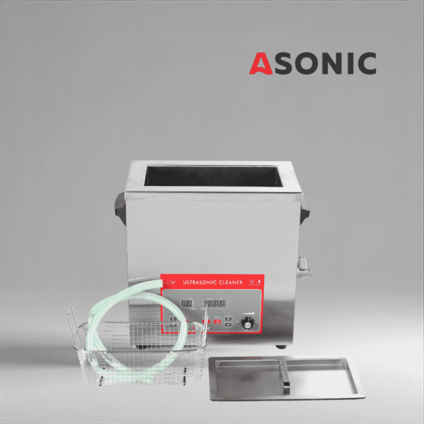 ASONIC IND-80 компактен ултразвуков почистващ уред, осигуряващ надеждни резултати при почистване в лаборатории и клиники.