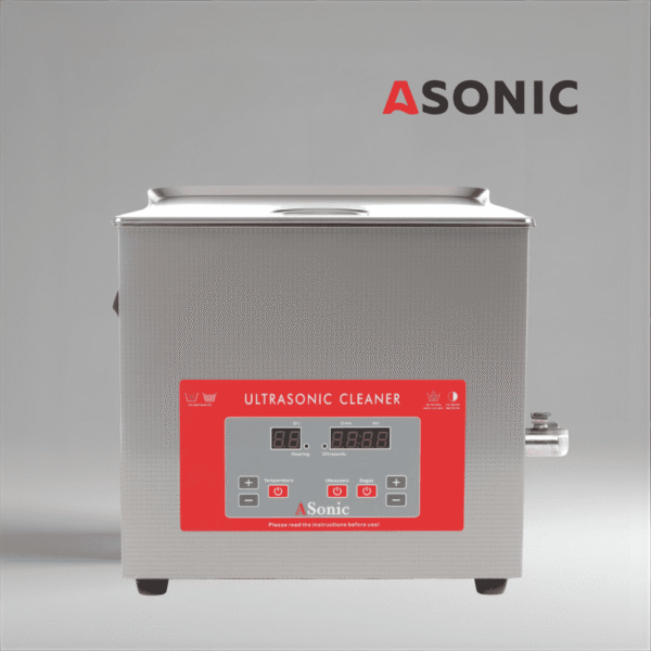 Ултразвуков почистващ уред ASONIC PRO-150s с резервоар от неръждаема стомана и цифрови контроли