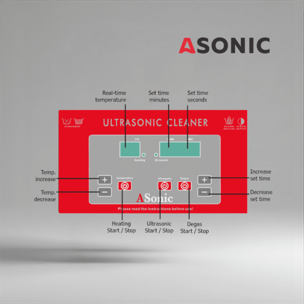 ASONIC PRO-150s ултразвуков почистващ уред за промишлени и лабораторни приложения