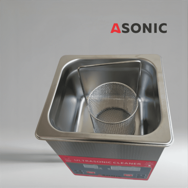 ASONIC КРЪГЛА РЪЧКА ЗА КОШНИЦА-1 ASONIC кръгла кошница от неръждаема стомана с дръжка за ултразвуково почистване