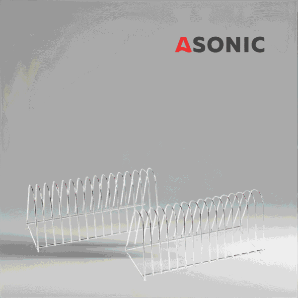 ASONIC-VINYL-HOLD-15 ASONIC Vinyl Hold-15 аксесоар, издръжлив държач за безопасно почистване на до 15 винилови плочи в ултразвукови почистващи устройства.