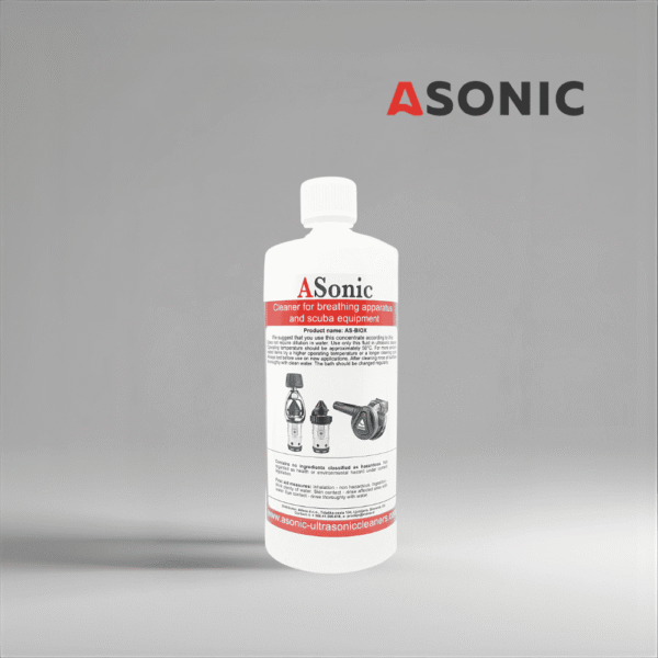 ASONIC AS-BIOX-1 ултразвуков биоразградим почистващ препарат, 1 л екологично чист разтвор за безопасни и ефективни почистващи задачи.